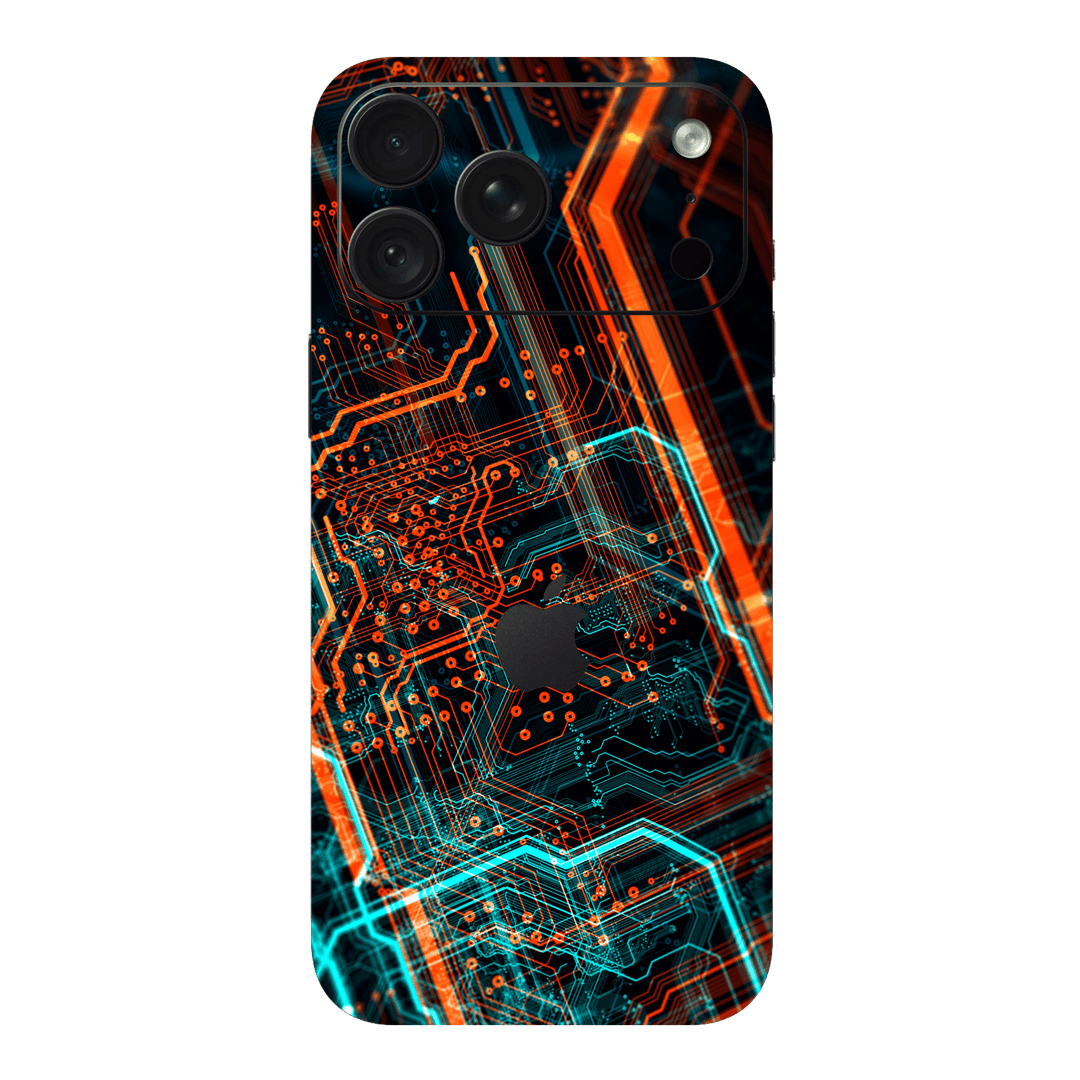 iPhone 18 PRO Print Printed Custom SIGNATURE NEON PCB Board Skin Wrap Sticker Decal Cover Protector by QSKINZ | qskinz.com