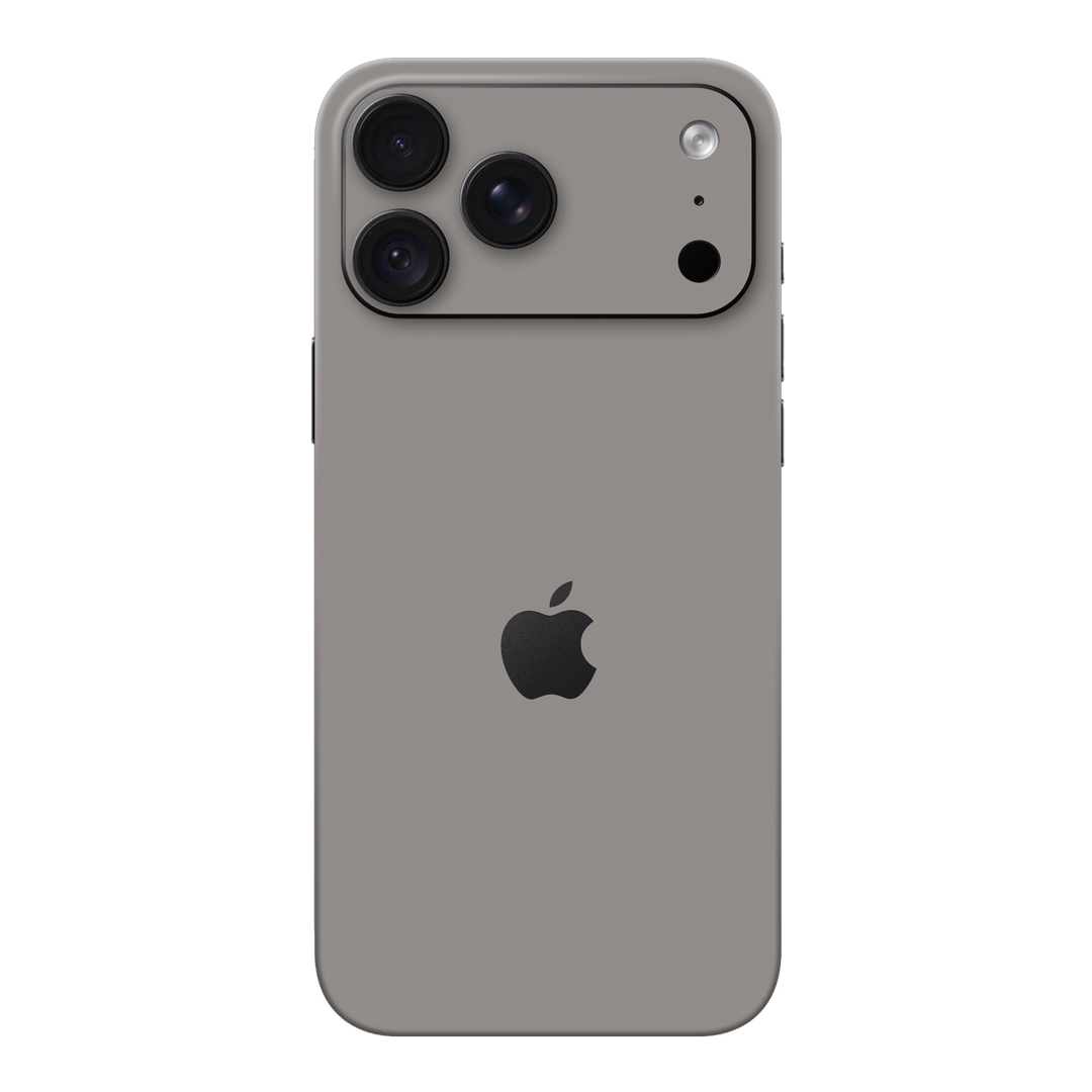 iPhone 18 PRO Soft-Touch Matte StealthMatte Lunar Light Grey Skin Wrap Sticker Decal Cover Protector by QSKINZ | qskinz.com