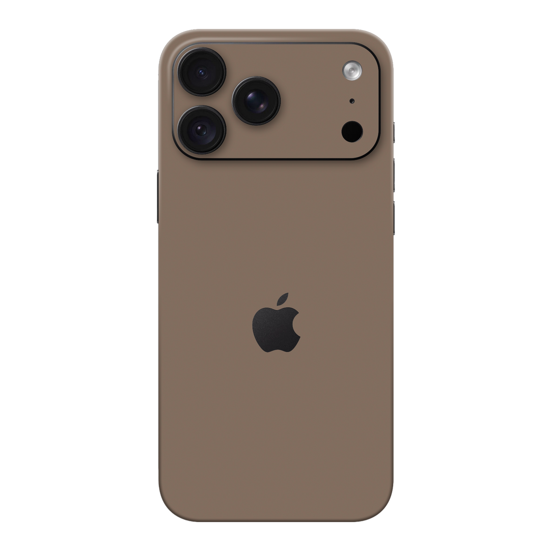 iPhone 18 PRO Soft-Touch Matte StealthMatte Mocha Taupe Neutral Skin Wrap Sticker Decal Cover Protector by QSKINZ | qskinz.com
