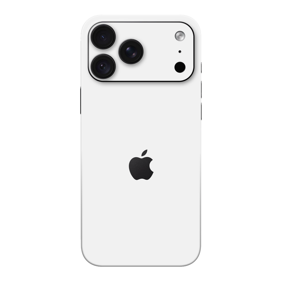 iPhone 18 PRO Soft-Touch Matte StealthMatte Polar White Skin Wrap Sticker Decal Cover Protector by QSKINZ | qskinz.com