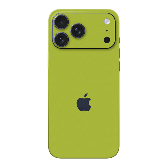 iPhone 18 Pro MAX Luxuria Lime Green Matt 3D Textured Skin Wrap Sticker Decal Cover Protector by QSKINZ | qskinz.com