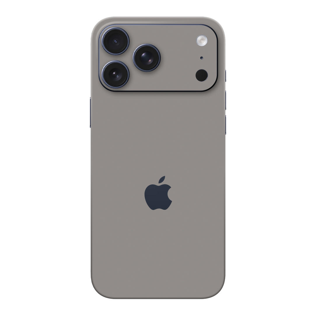 iPhone 18 Pro MAX Soft-Touch Matte StealthMatte Lunar Light Grey Skin Wrap Sticker Decal Cover Protector by QSKINZ | qskinz.com