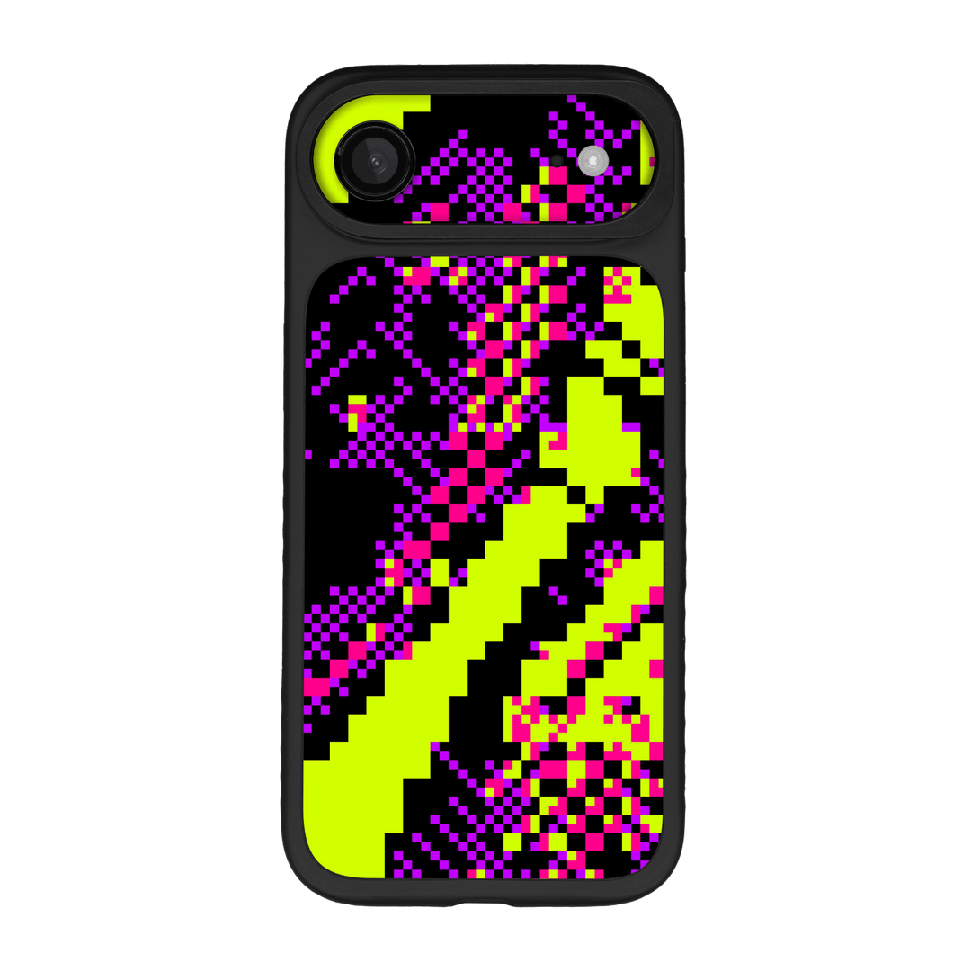 iPhone Air Qcaze Fusion Custom Printed SIGNATURE “Neonix” Purple Green Pixelated Case Skin Wrap Sticker Decal Cover Protector by QSKINZ | QSKINZ.COM
