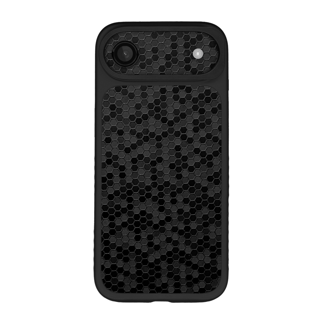 iPhone Air Qcaze Fusion Luxuria Black Honeycomb 3D Textured Case Skin Wrap Sticker Decal Cover Protector by QSKINZ | qskinz.com