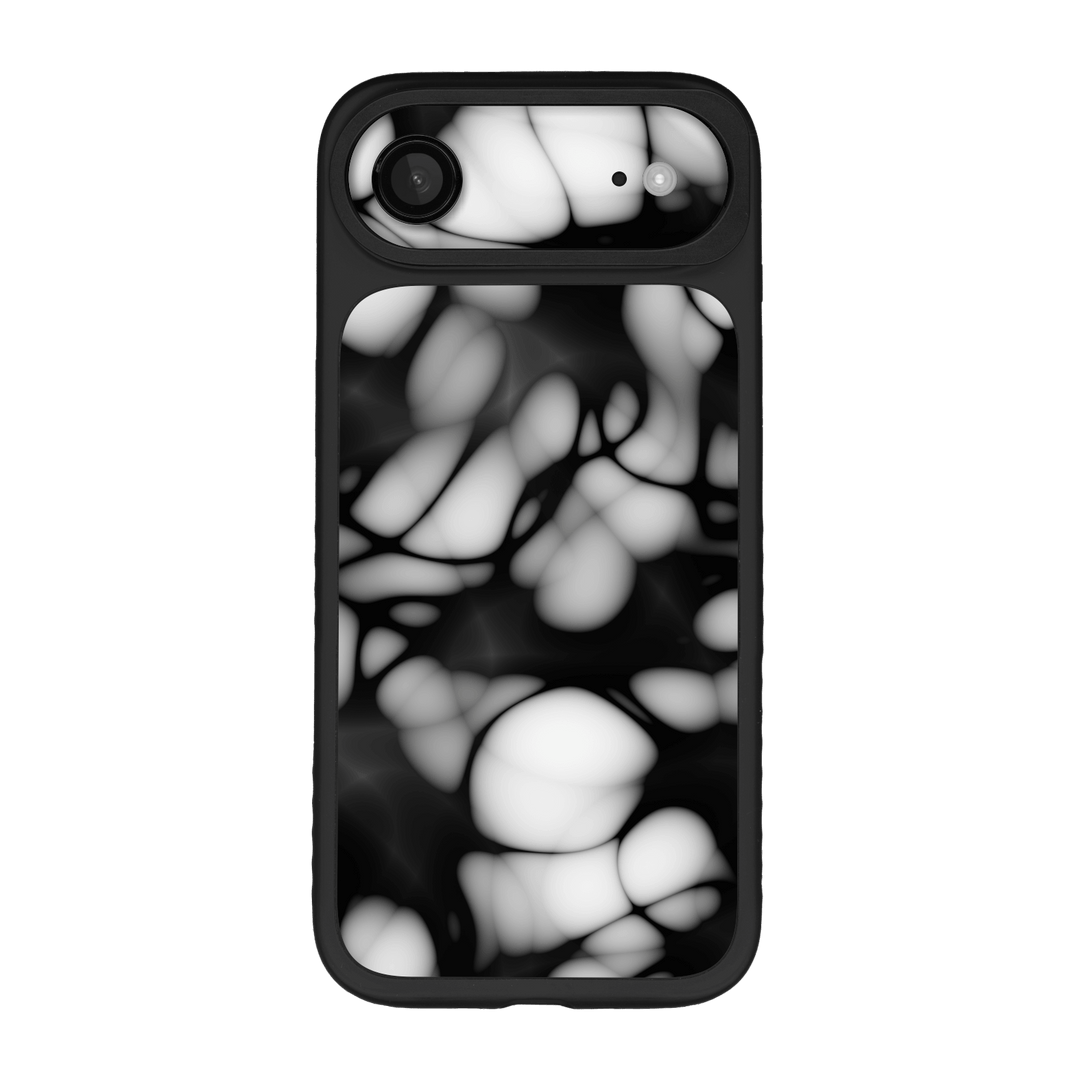 iPhone Air Qcaze Fusion Printed Custom SIGNATURE “Moonpebble” Monochrome Black & White Pebble Abstract Case Skin Wrap Sticker Decal Cover Protector by QSKINZ | QSKINZ.COM