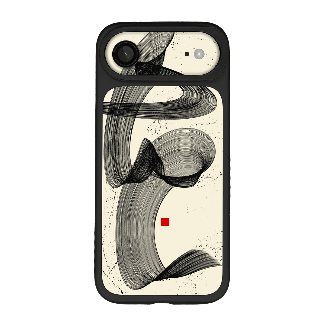 iPhone Air Qcaze Fusion Printed Custom SIGNATURE “Shado” Japanese Ink Cream & Black Abstract Case Skin Wrap Sticker Decal Cover Protector by QSKINZ | QSKINZ.COM