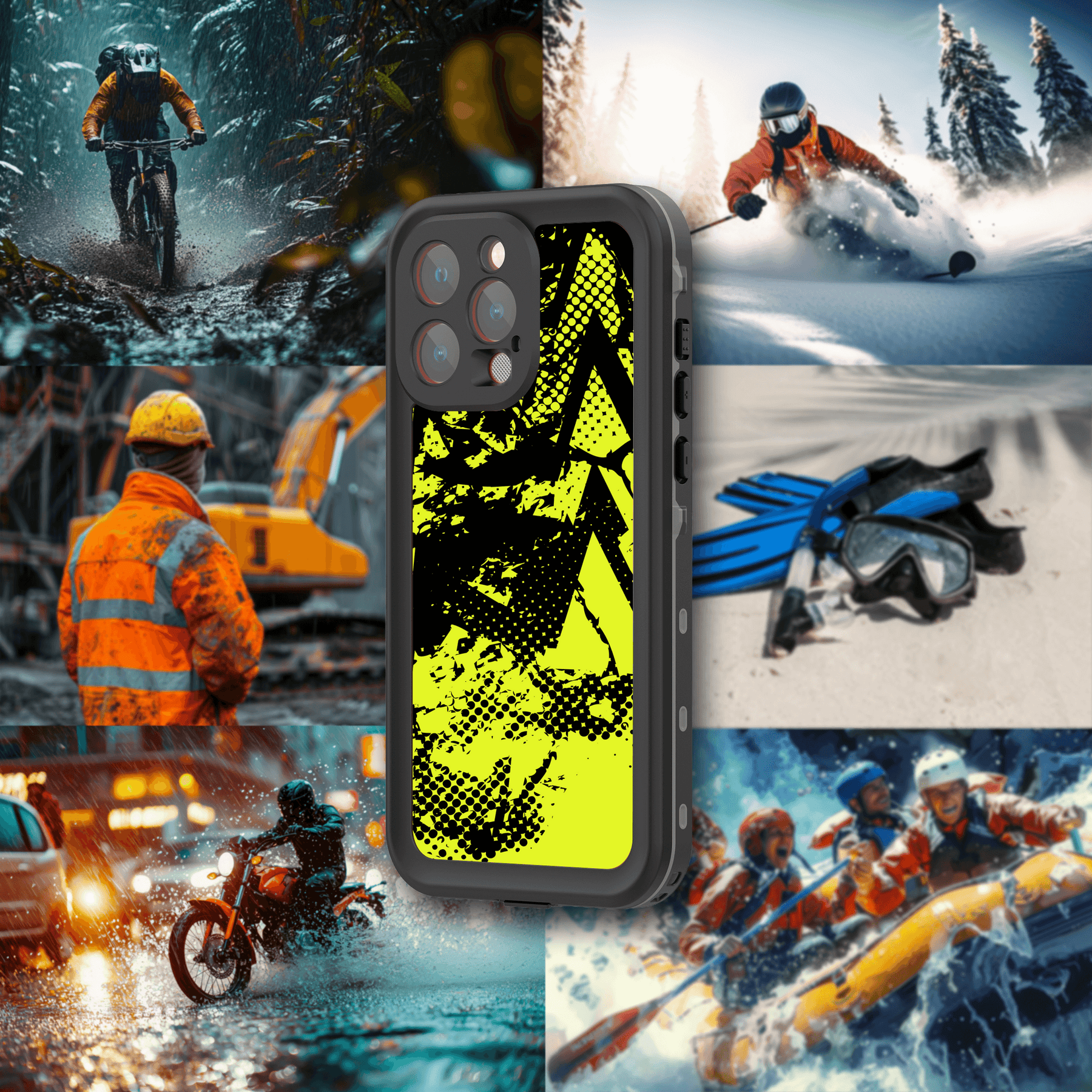 Waterproof Button Qskinz Waterproof Case for iPhone 15 Pro Max – IP68 & MagSafe – Qskinz™