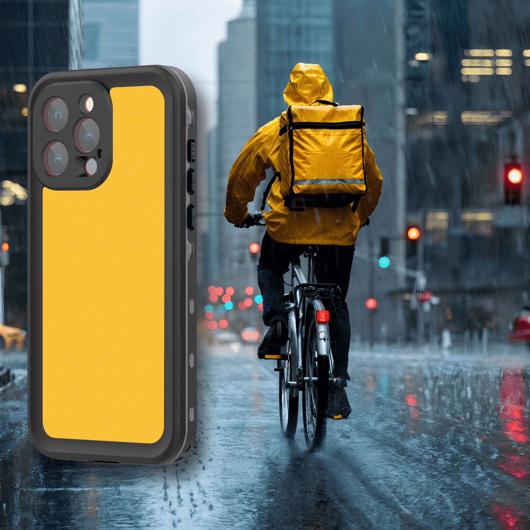 Waterproof Button Qskinz Waterproof Case for iPhone 15 Pro Max – IP68 & MagSafe – Qskinz™