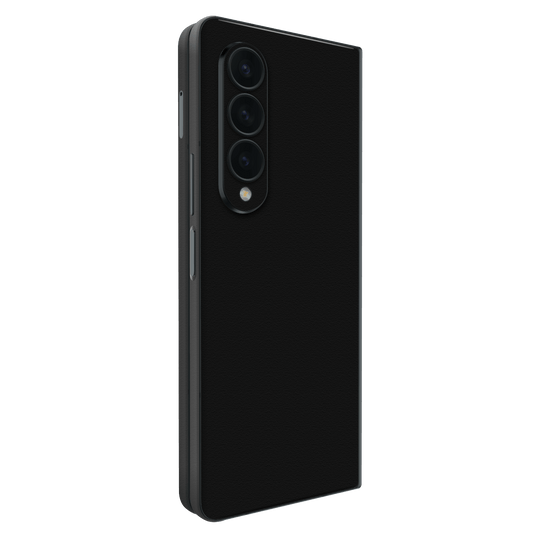 Samsung Galaxy Z FOLD 4 (2022) Luxuria Raven Black 3D Textured Skin Wrap Sticker Decal Cover Protector by EasySkinz | EasySkinz.com
