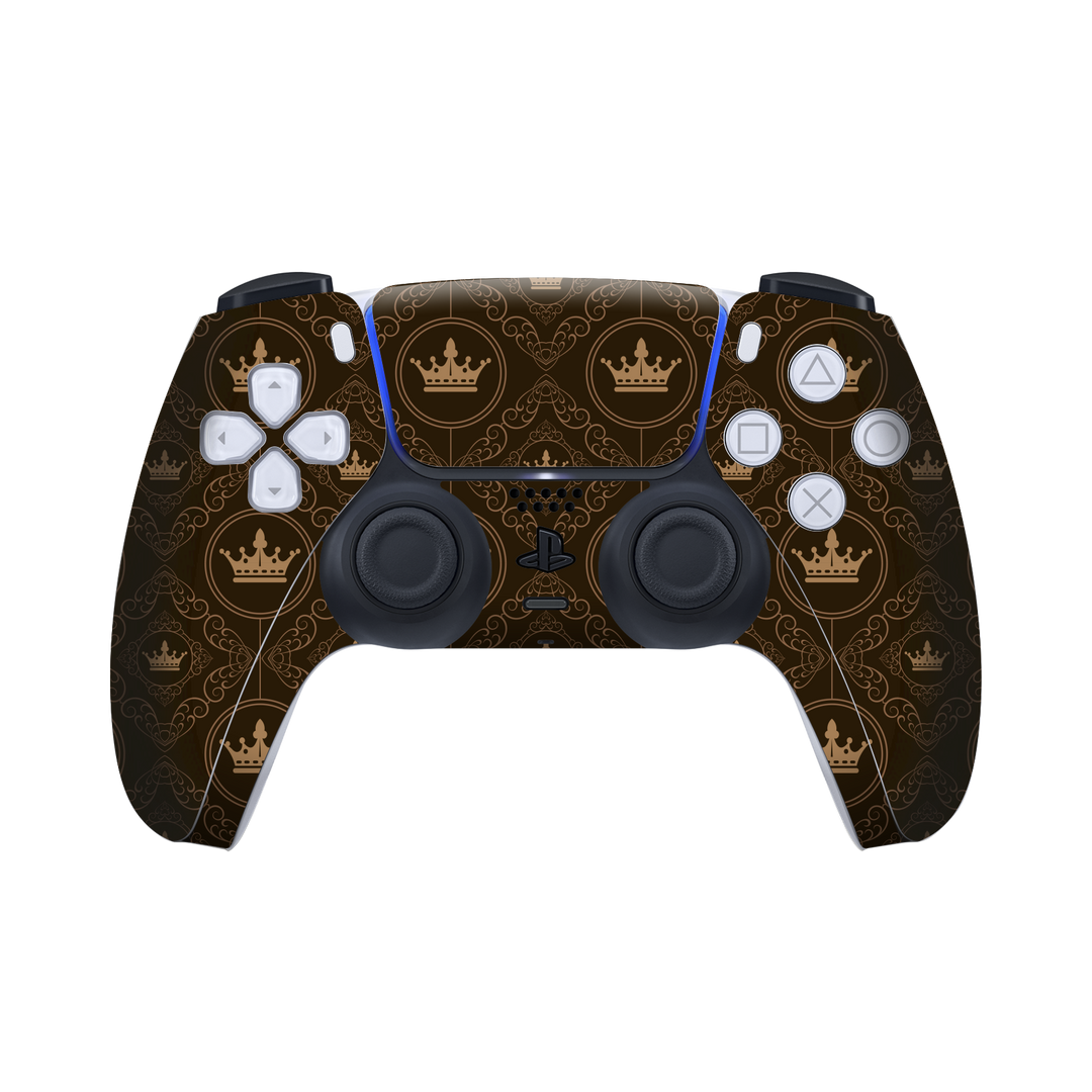 PS5 Playstation 5 DualSense Wireless Controller Skin - Print Printed Custom Signature ROYAL Pattern Skin Wrap Decal Cover Protector by EasySkinz | EasySkinz.com