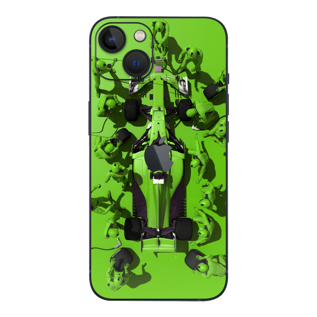 iPhone 13 MINI SIGNATURE Electric Bolid Pit Stop Skin - Premium Protective Skin Wrap Sticker Decal Cover by QSKINZ | Qskinz.com
