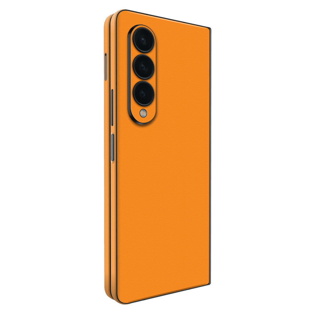 Samsung Galaxy Z FOLD 4 (2022) Luxuria Sunrise Orange Matt 3D Textured Skin Wrap Sticker Decal Cover Protector by EasySkinz | EasySkinz.com