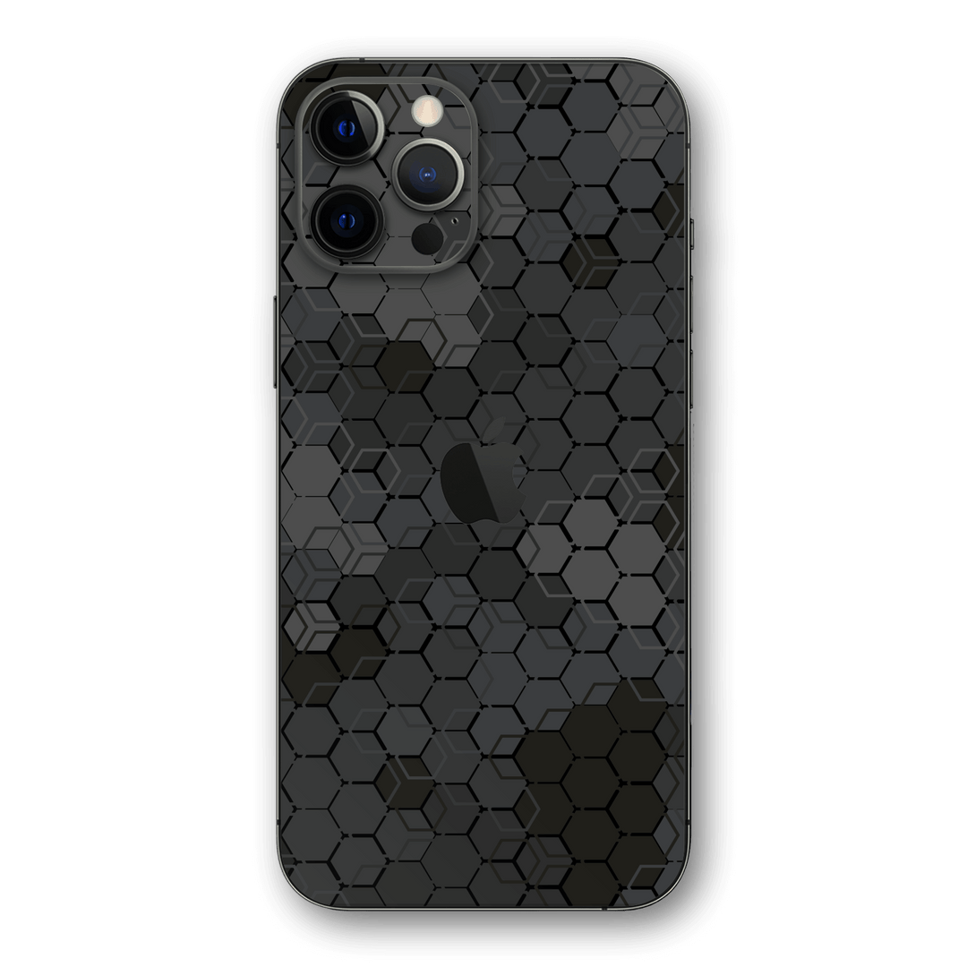 iPhone 12 PRO SIGNATURE Abstract SLATE Hexagon Skin - Premium Protective Skin Wrap Sticker Decal Cover by QSKINZ | Qskinz.com