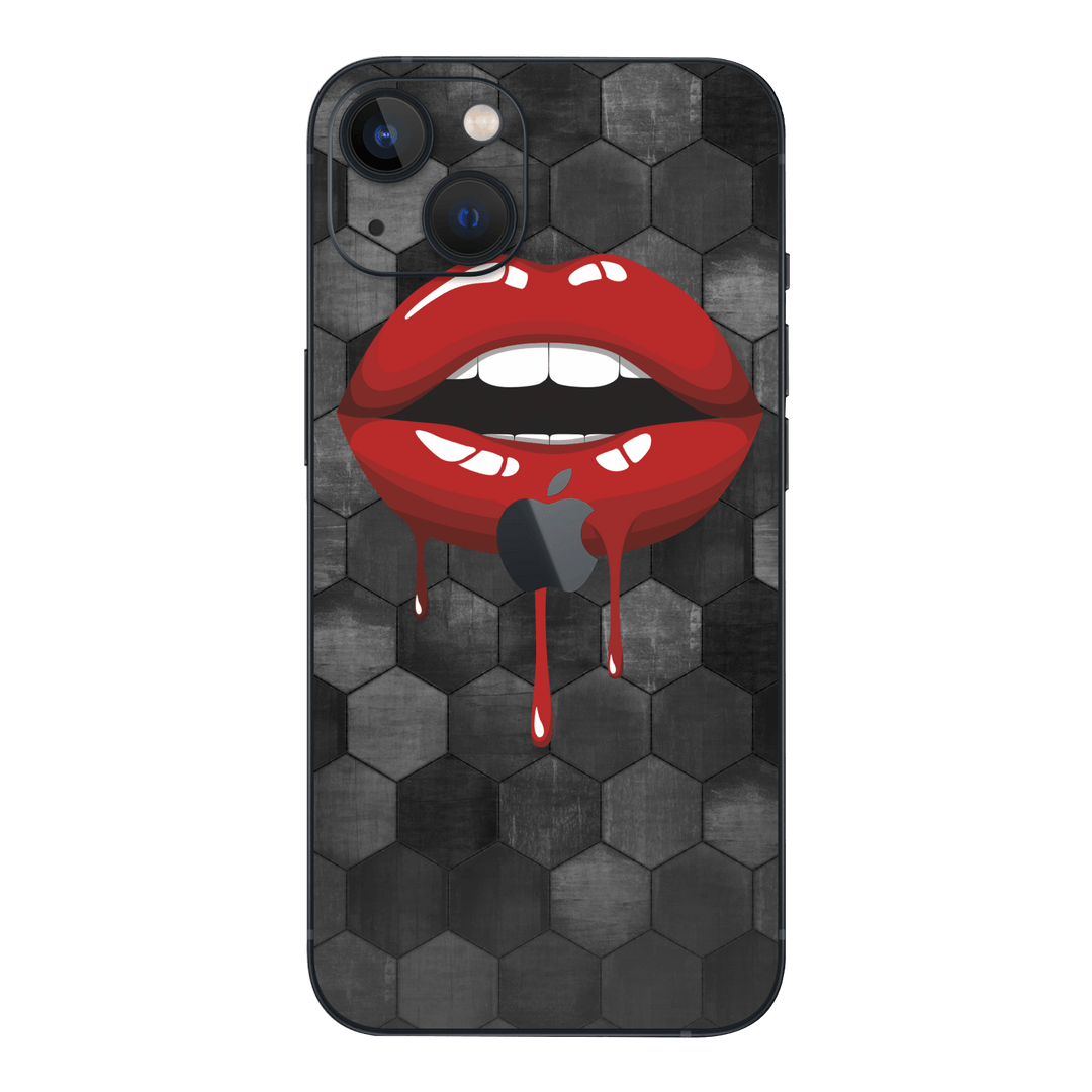iPhone 13 mini Print Printed Custom Signature Juicy Kisses Skin Wrap Sticker Decal Cover Protector by EasySkinz