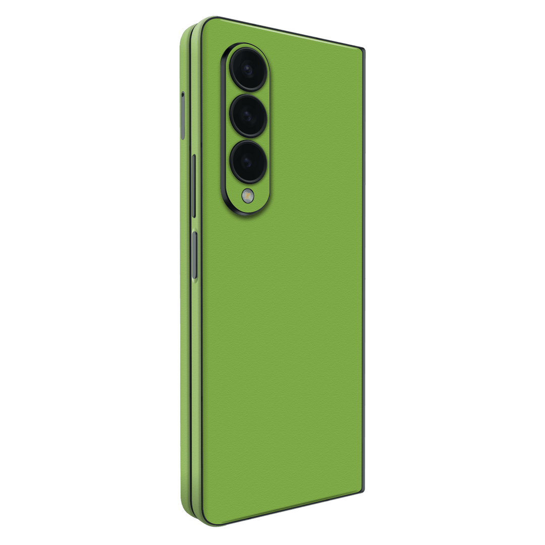 Samsung Galaxy Z Fold 4 (2022) Luxuria Lime Green Matt 3D Textured Skin Wrap Sticker Decal Cover Protector by EasySkinz | EasySkinz.com