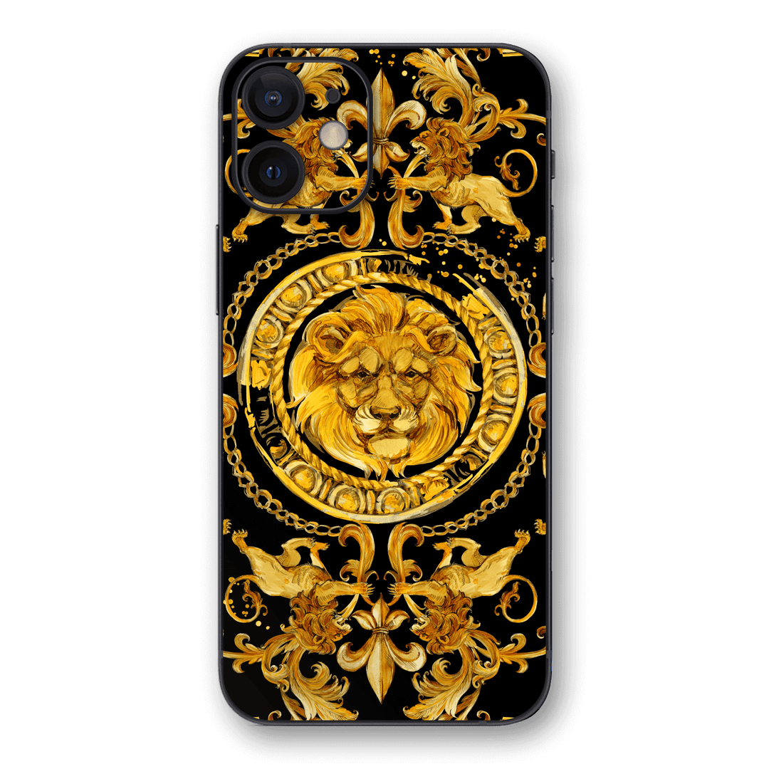 iPhone 12 MINI Print Printed Custom SIGNATURE Baroque Gold Ornaments Skin Wrap Sticker Decal Cover Protector by EasySkinz | EasySkinz.com