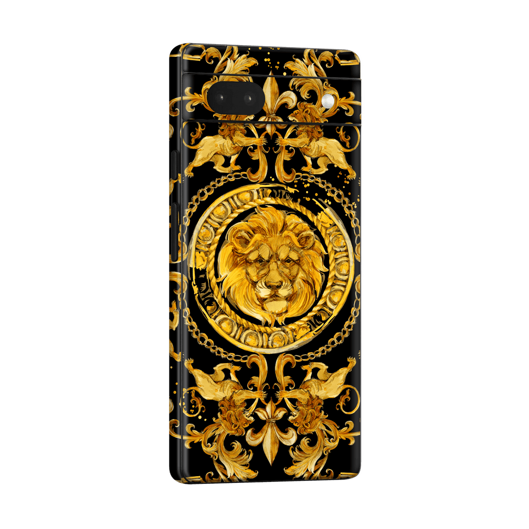 Google Pixel 6a (2022) Print Printed Custom Signature Baroque Gold Ornaments Skin Wrap Sticker Decal Cover Protector by EasySkinz | EasySkinz.com