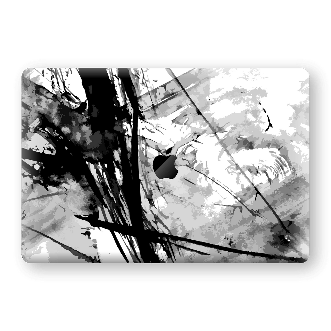 MacBook Pro 13" (2019) Print Custom Signature Abstract Black & White 2 Skin Wrap Decal by EasySkinz - Design 2