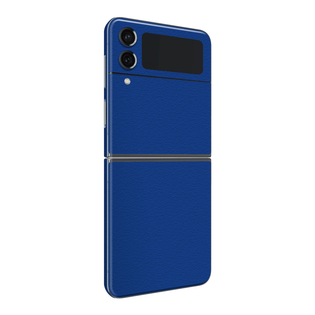 Samsung Galaxy Z Flip 4 (2022) Luxuria Admiral Blue 3D Textured Skin Wrap Sticker Decal Cover Protector by EasySkinz | EasySkinz.com
