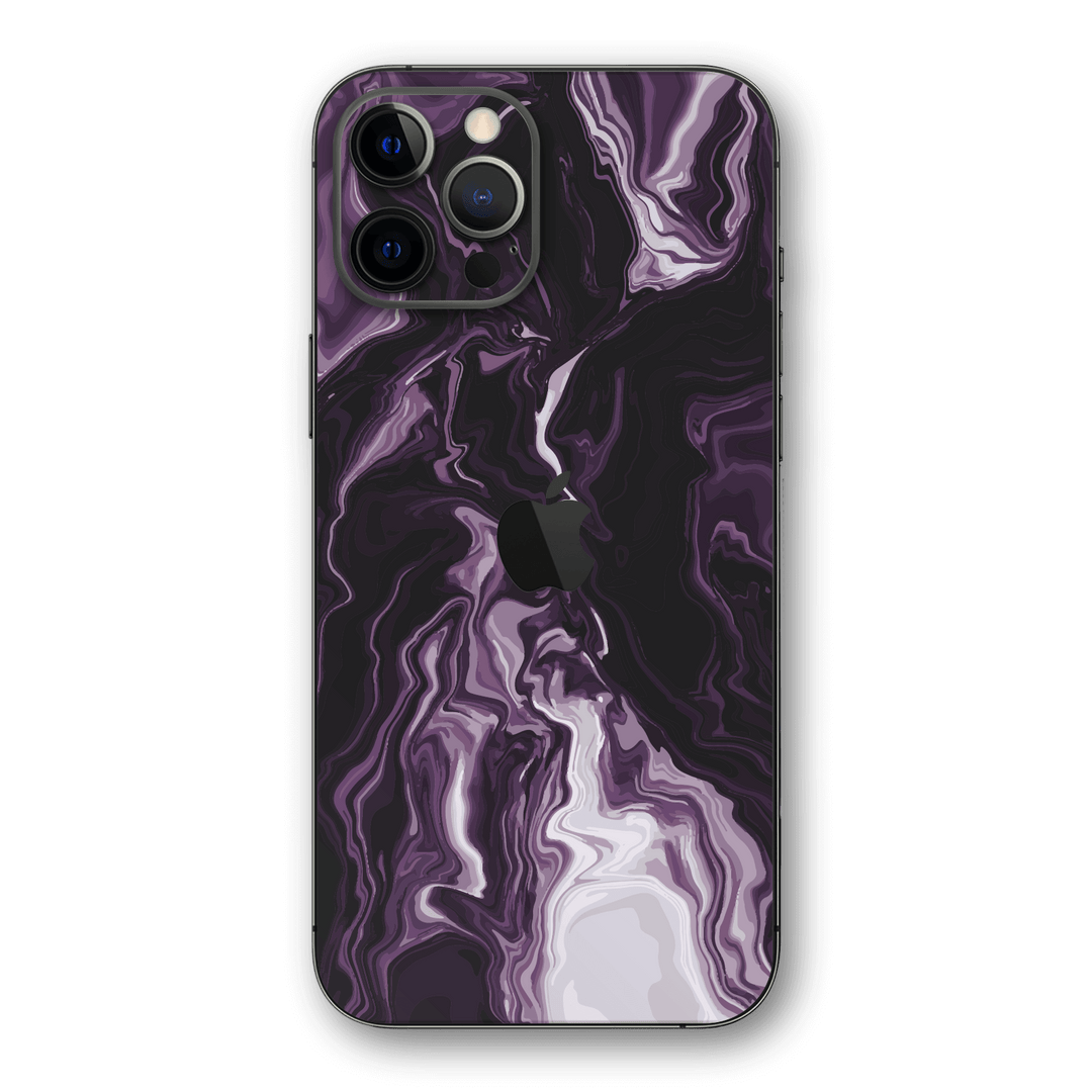 iPhone 12 Pro MAX SIGNATURE Abstract Purple Liquid Skin - Premium Protective Skin Wrap Sticker Decal Cover by QSKINZ | Qskinz.com
