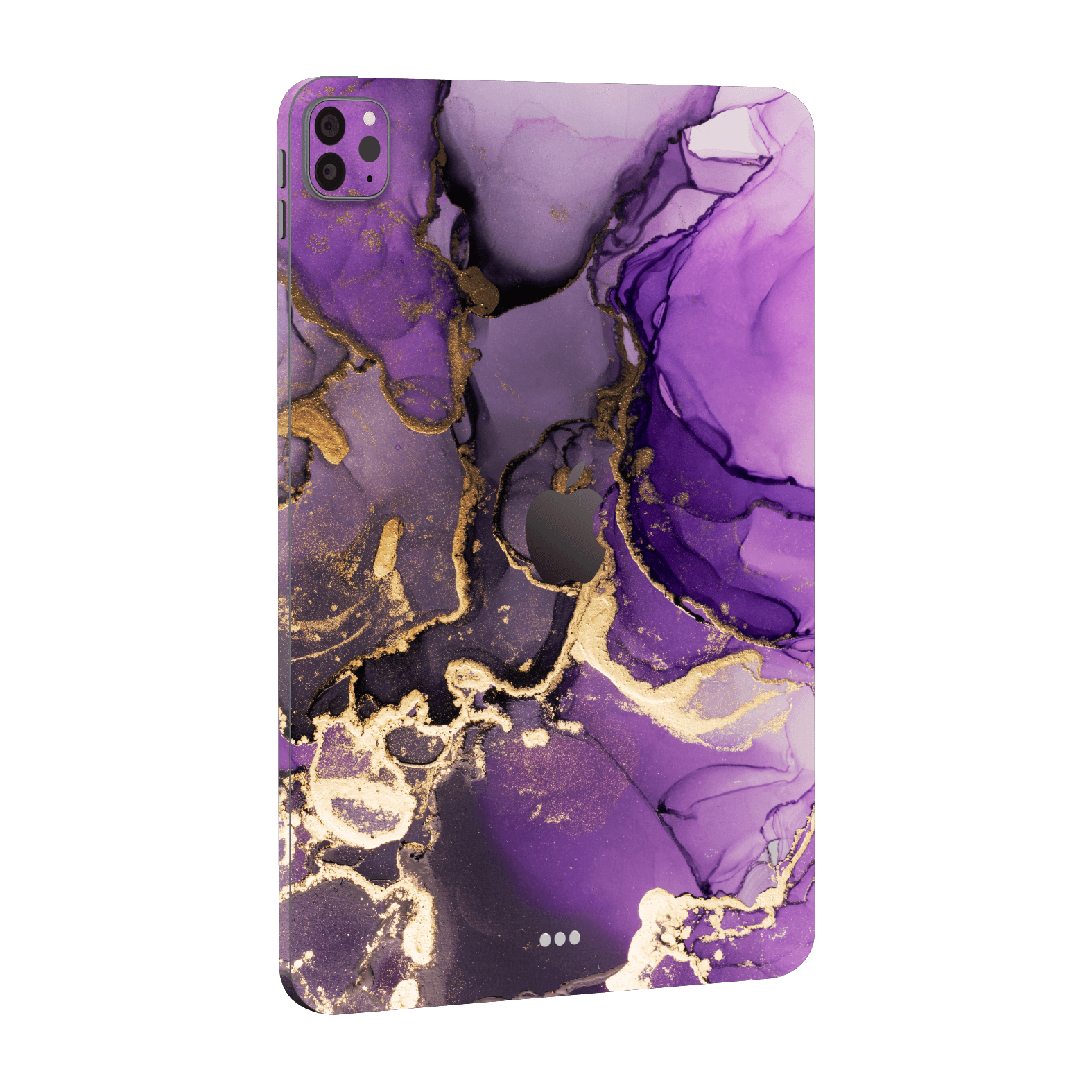 iPad PRO 12.9” (M2, 2022) Print Printed Custom SIGNATURE AGATE GEODE Purple-Gold Skin Wrap Sticker Decal Cover Protector by EasySkinz | EasySkinz.com