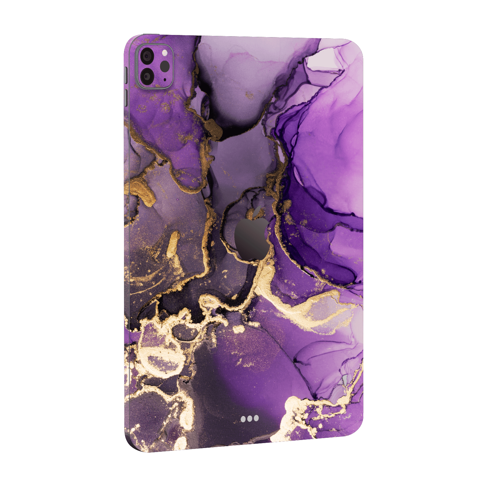 iPad PRO 11" (M2, 2022) Print Printed Custom SIGNATURE AGATE GEODE Purple-Gold Skin Wrap Sticker Decal Cover Protector by EasySkinz | EasySkinz.com