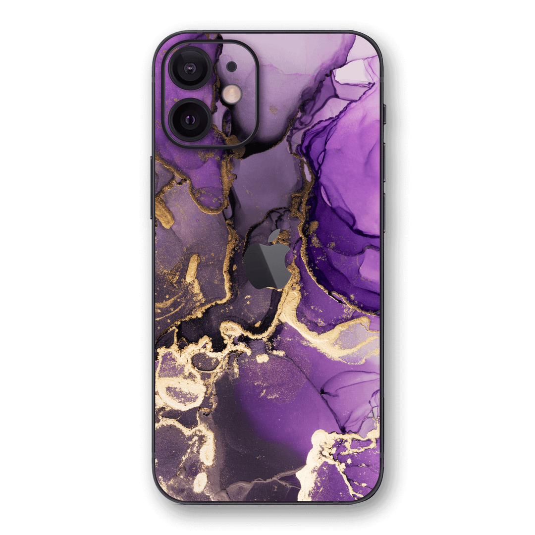 iPhone 12 SIGNATURE AGATE GEODE Purple-Gold Skin - Premium Protective Skin Wrap Sticker Decal Cover by QSKINZ | Qskinz.com