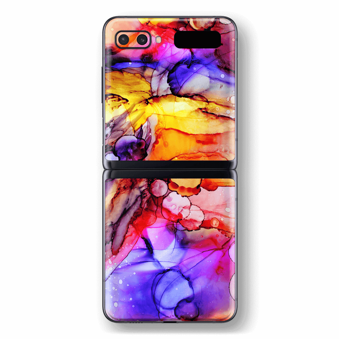 Samsung Galaxy Z Flip Print Printed Custom SIGNATURE Murano Painting Skin Wrap Sticker Decal Cover Protector by EasySkinz
