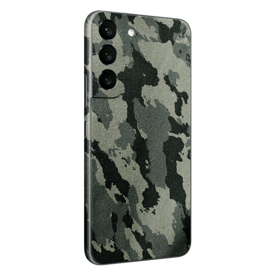 Samsung Galaxy S22+ PLUS Print Printed Custom Signature Hidden in the Forest Camouflage Pattern Skin Wrap Sticker Decal Cover Protector by EasySkinz | EasySkinz.com