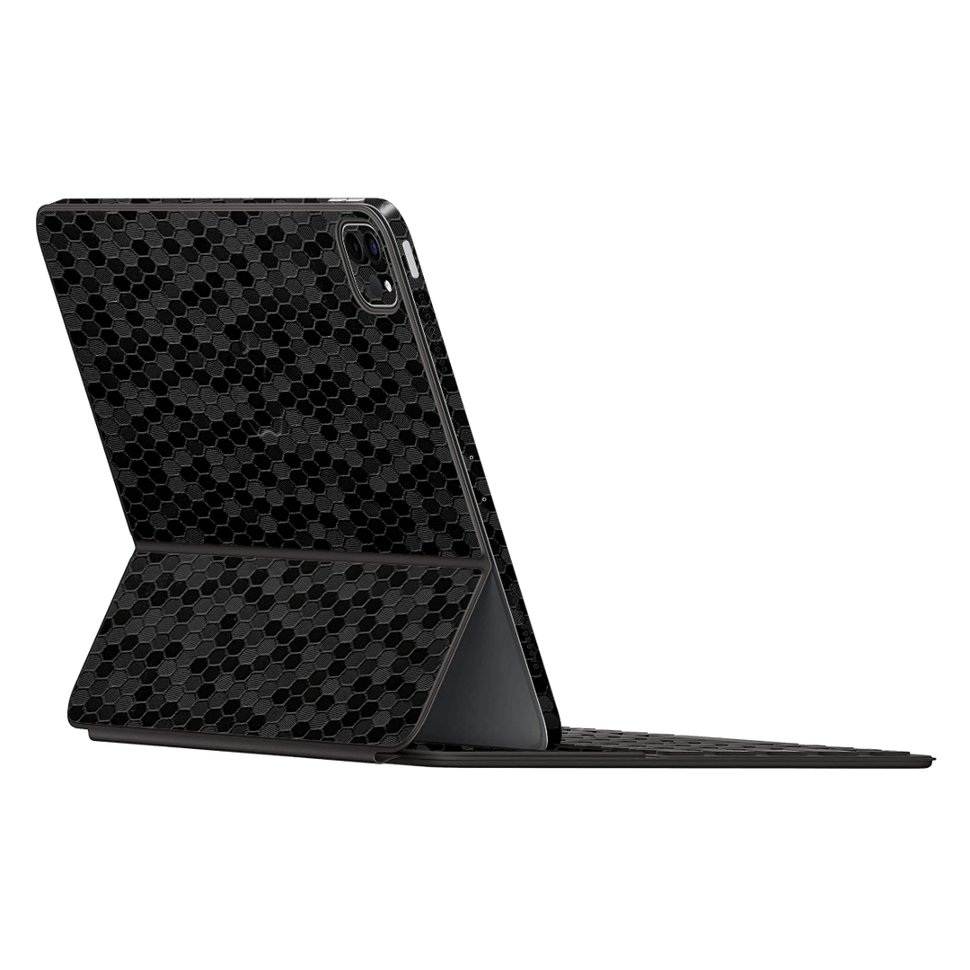 Smart Keyboard Folio for iPad Pro 12.9" Luxuria Black Honeycomb 3D Textured Skin Wrap Sticker Decal Cover Protector by EasySkinz | EasySkinz.com