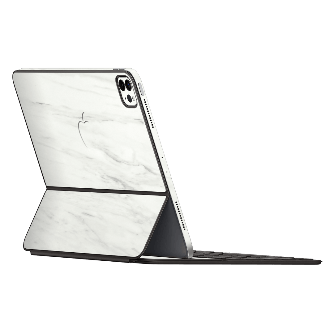 Smart Keyboard Folio for iPad Pro 12.9"  Luxuria White MARBLE Stone Skin Wrap Sticker Decal Cover Protector by EasySkinz | EasySkinz.com