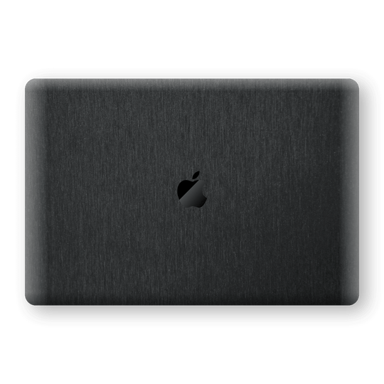 MacBook Pro 13" (2019) Brushed Metal Black Metallic Skin, Wrap, Decal, Protector, Cover by EasySkinz | EasySkinz.com