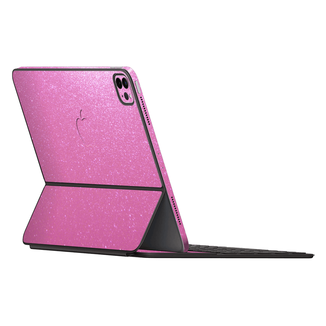 Smart Keyboard Folio for iPad Pro 12.9" Diamond Pink Shimmering Sparkling Glitter Skin Wrap Sticker Decal Cover Protector by EasySkinz | EasySkinz.com