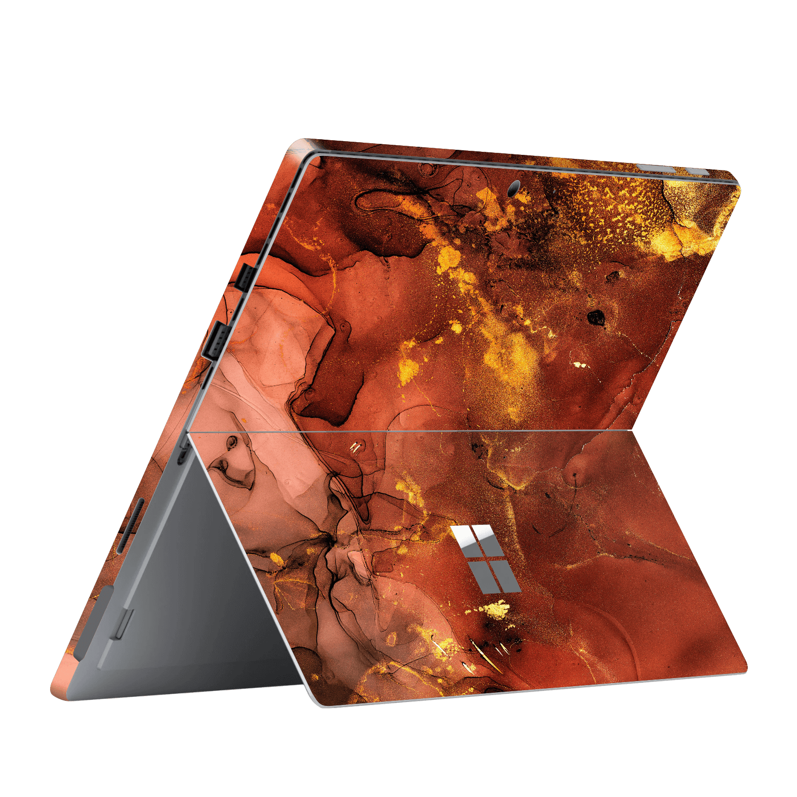 Microsoft Surface Pro (2017) Print Printed Custom Signature AGATE GEODE Flaming Nebula Skin Wrap Sticker Decal Cover Protector by EasySkinz