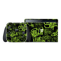 Nintendo Switch OLED SIGNATURE Urban Underground Wall in Green Skin