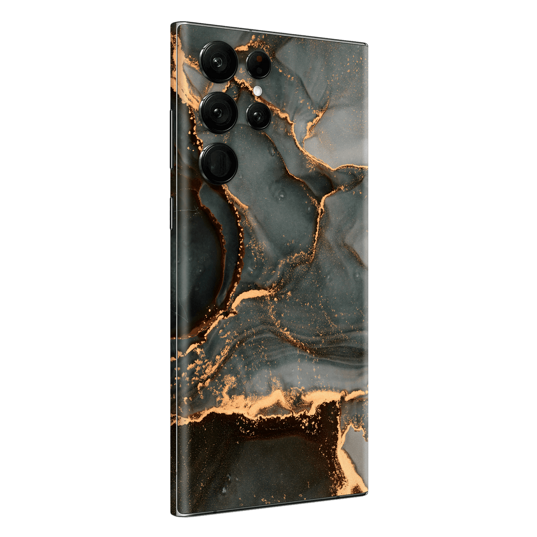 Samsung Galaxy S22 ULTRA Print Printed Custom SIGNATURE AGATE GEODE Deep Forest Skin, Wrap, Decal, Protector, Cover by EasySkinz | EasySkinz.com