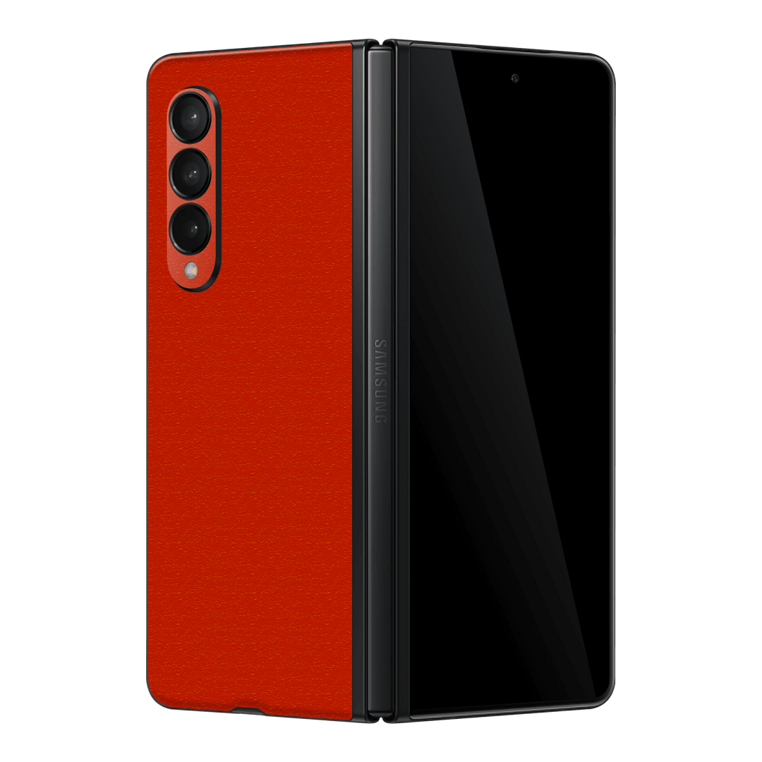 Samsung Galaxy Z Fold 3 Luxuria Red Cherry Juice Matt 3D Textured Skin Wrap Sticker Decal Cover Protector by EasySkinz