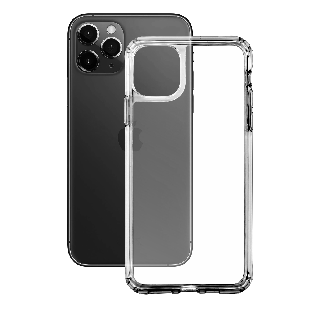 iPhone 11 Pro MAX EZY See-Through Hybrid Case, Liquid Case, Clear Case, Crystal Clear Case, Transparent Case by EasySkinz