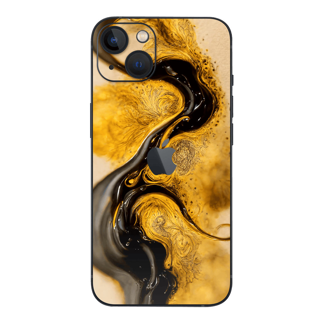 iPhone 14 Plus Print Printed Custom Signature Visions of Gold Golden Earth Warm Skin Wrap Sticker Decal Cover Protector by EasySkinz