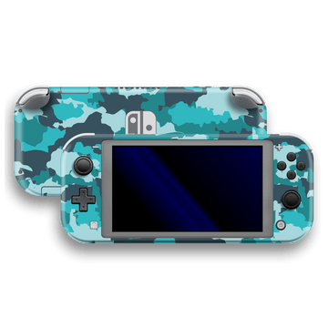 Nintendo Switch LITE SIGNATURE Camouflage Turquoise Skin