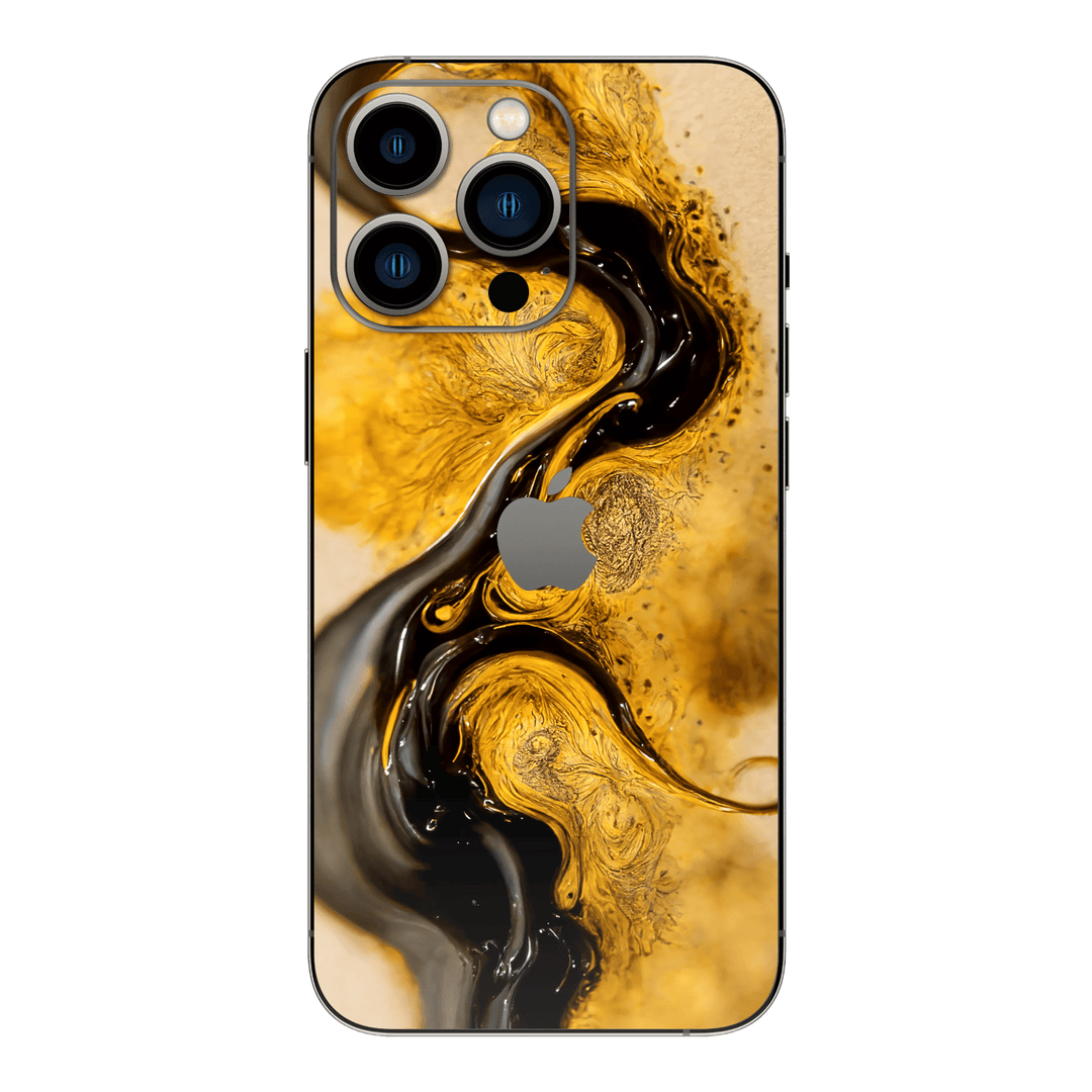 iPhone 14 Pro MAX Print Printed Custom Signature Visions of Gold Golden Earth Warm Skin Wrap Sticker Decal Cover Protector by EasySkinz
