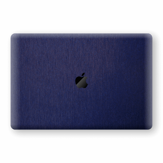 MacBook Pro 13" (2019) Brushed Metal Blue Metallic Skin, Wrap, Decal, Protector, Cover by EasySkinz | EasySkinz.com