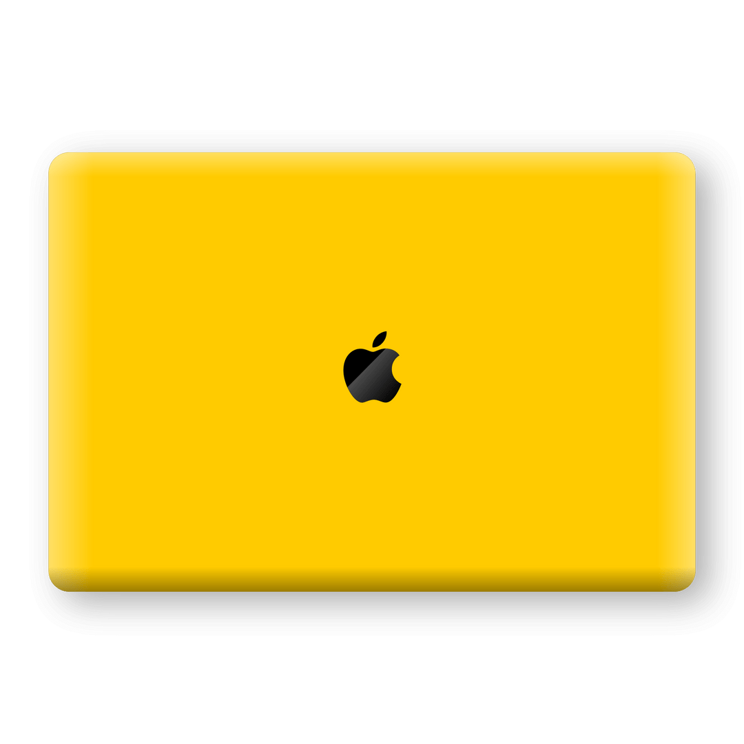 MacBook Pro 13" (2019) Golden Yellow Glossy Gloss Finish Skin, Decal, Wrap, Protector, Cover by EasySkinz | EasySkinz.com