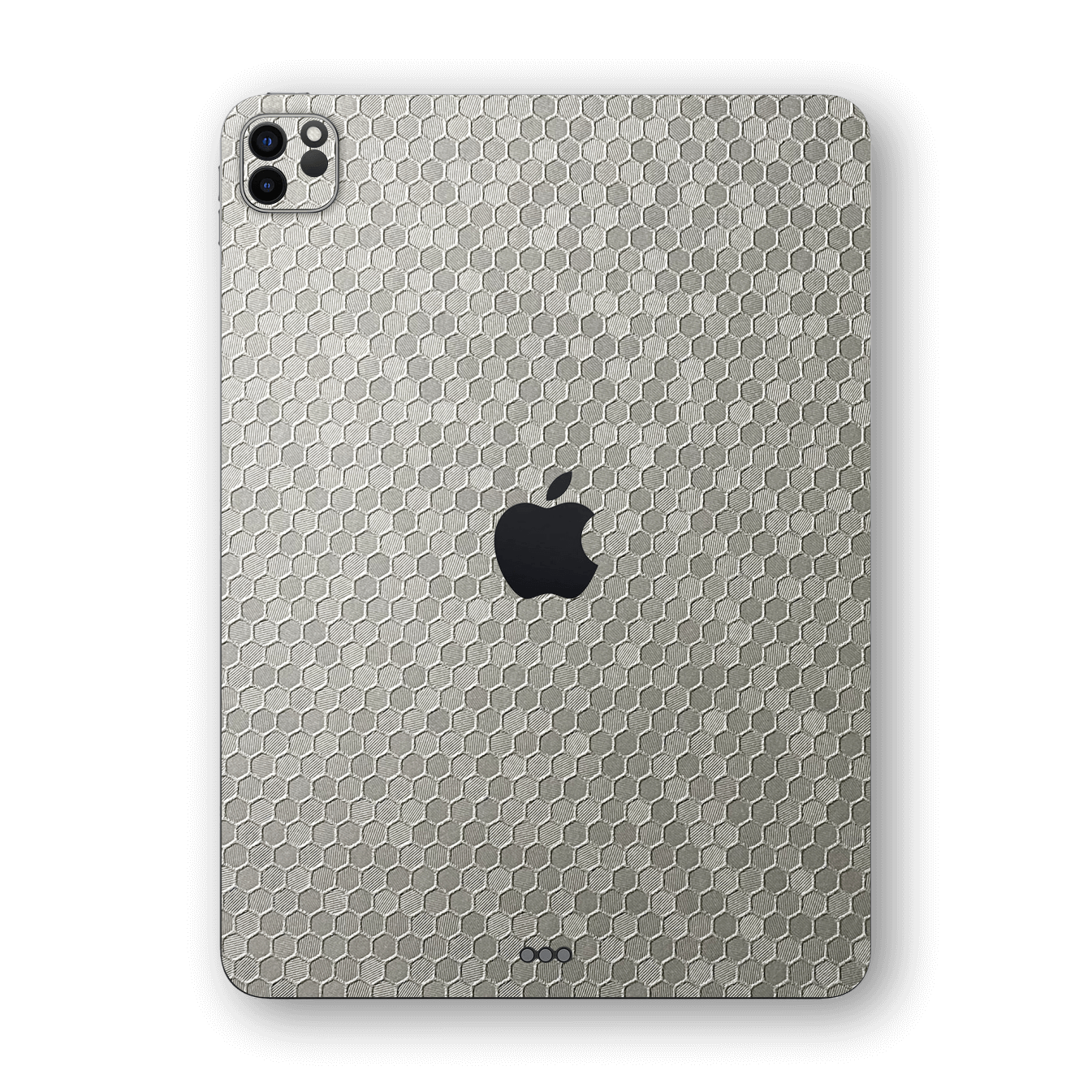 iPad PRO 12.9-inch 2021 Luxuria Silver Honeycomb 3D Textured Skin Wrap Sticker Decal Cover Protector by EasySkinz | EasySkinz.com