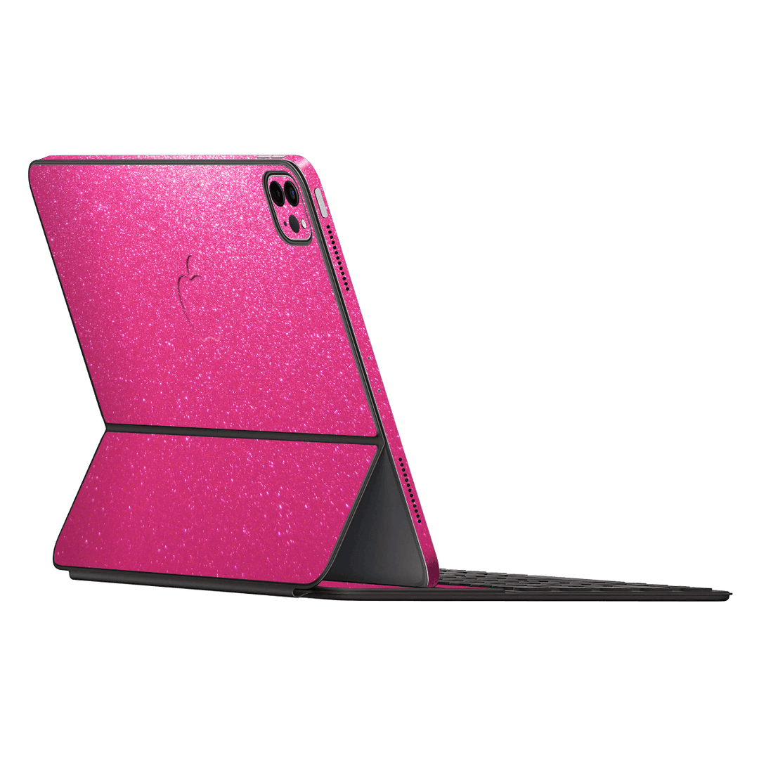 Smart Keyboard Folio for iPad Pro/Air 11” Diamond Candy Magenta Shimmering Sparkling Glitter Skin Wrap Sticker Decal Cover Protector by EasySkinz | EasySkinz.com