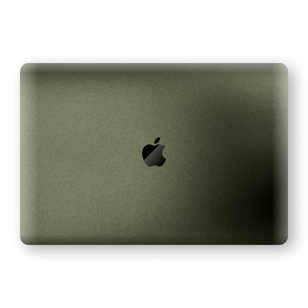 MacBook Pro 16" (2019) Military Green Metallic Matt Matte Skin Wrap Decal Protector Cover by EasySkinz | EasySkinz.com