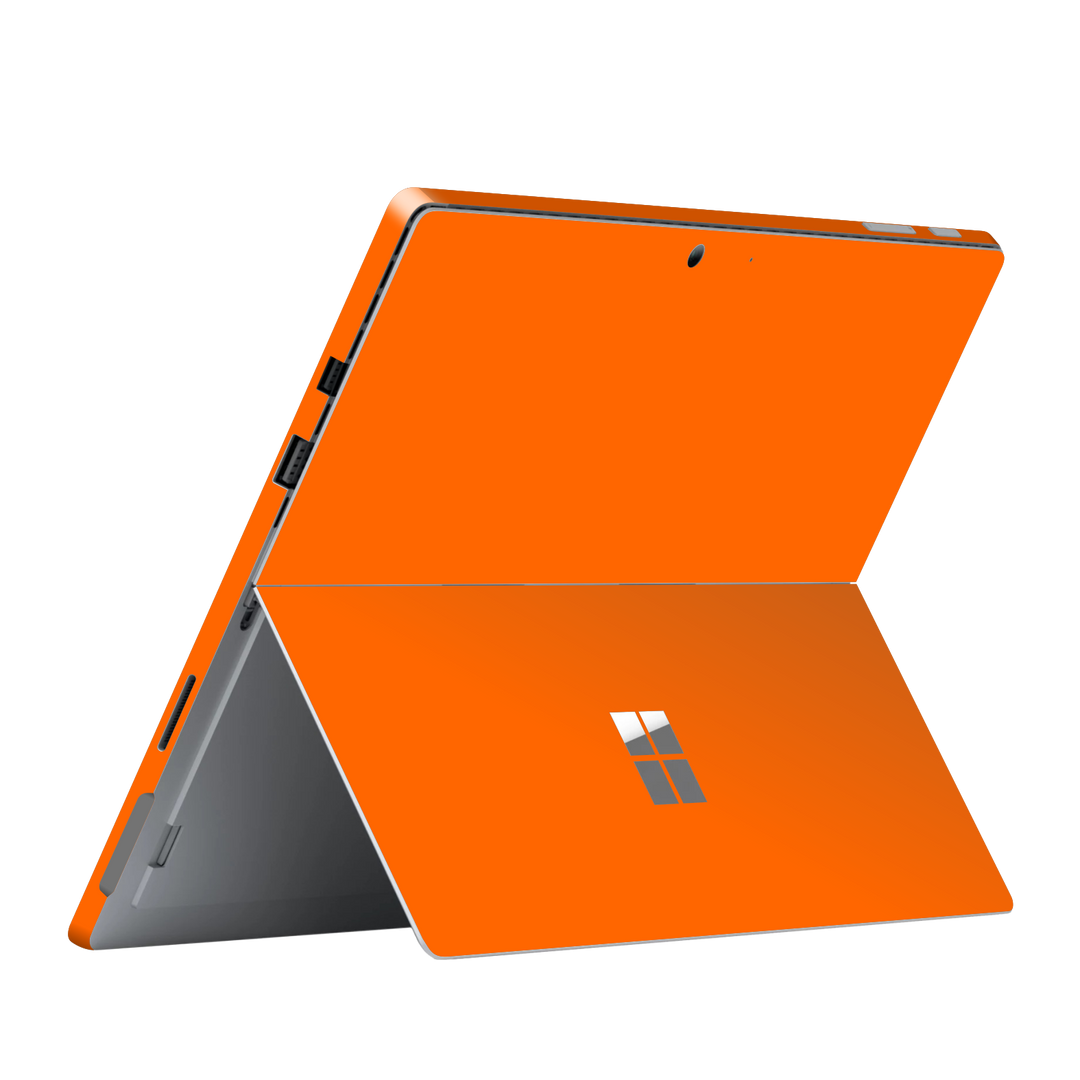 Microsoft Surface Pro (2017) Gloss Glossy Orange Skin Wrap Sticker Decal Cover Protector by EasySkinz