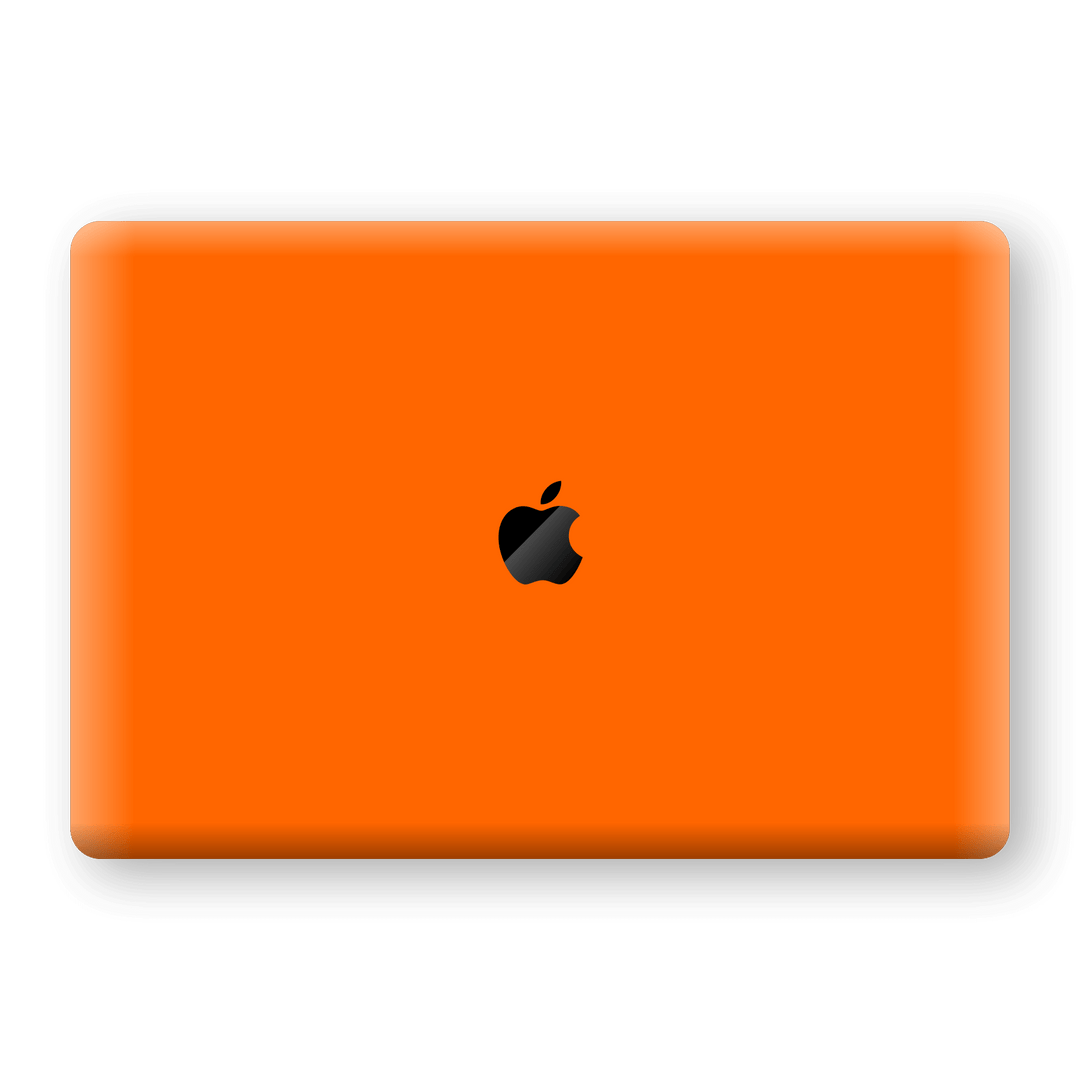 MacBook Pro 13" (2019) Orange Glossy Gloss Finish Skin, Decal, Wrap, Protector, Cover by EasySkinz | EasySkinz.com