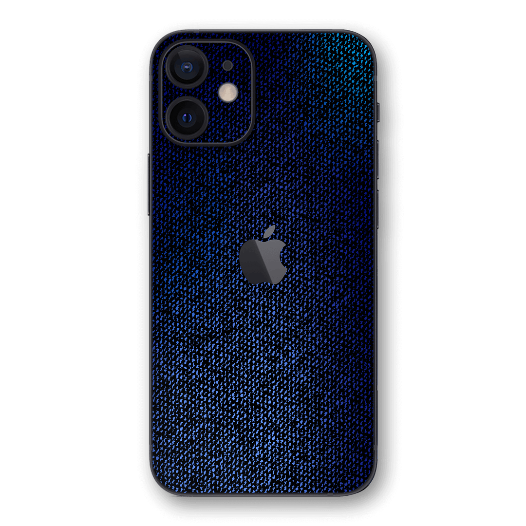 iPhone 12 mini SIGNATURE Oxford Blue Mesh Skin, Wrap, Decal, Protector, Cover by EasySkinz | EasySkinz.com