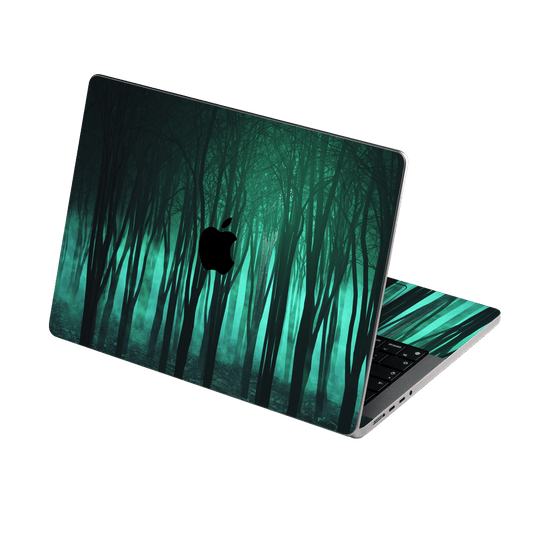 MacBook PRO 16" (2021) Print Printed Custom Signature Magical Teal Forest Skin Wrap Sticker Decal Cover Protector by EasySkinz | EasySkinz.com